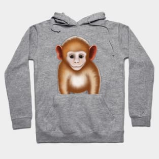 Cute Monkey Drawing Hoodie